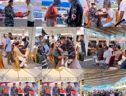 Guskamla Koarmada III Gelar Bakti Sosial dan Bakti Kesehatan bagi Masyarakat Kampung Nelayan Halmahera Tengah