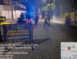 Jaga Jakarta On The Spot, Polsek Bekasi Barat Gelar Razia Stasioner dan Patroli Antisipasi Tawuran serta Kejahatan Jalanan