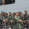 Dandim 1310/Bitung sebagai Danup Pada Upacara Pemberangkatan Karya Bakti Skala Besar Kodam XIII/Merdeka TA 2026 