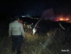 Gerak Cepat Polsek Simpang Pematang Tindaklanjuti Laporan 110, Karhutla Berhasil Dikendalikan