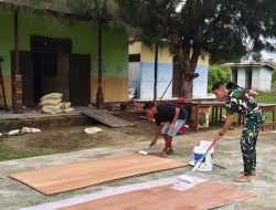 Karya Bakti Skala Besar TNI AD 2026, Wujudkan Laboratorium Layak SMP Negeri Urumb