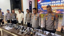Selama 14 Hari, Polres Mesuji dan Polsek Jajaran Terima Penyerahan 80 Pucuk Senjata Api Rakitan dan 85 Butir Amunisi Dari Masyarakat