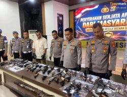 Selama 14 Hari, Polres Mesuji dan Polsek Jajaran Terima Penyerahan 80 Pucuk Senjata Api Rakitan dan 85 Butir Amunisi Dari Masyarakat