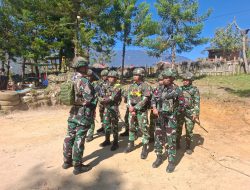 Satgas Pamtas RI-PNG Yonif 645/GTY Laksanakan Kegiatan Teritorial Anjangsana dan Pelayanan Kesehatan Kepada Masyarakat Distrik Napua
