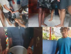 Satresnarkoba Polresta Sorong Kota Tertibkan Penjualan Cap Tikus, Amankan 25 Liter Miras Lokal