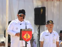 Dengan Lantang Pasiter Kodim 0728/Wonogiri Bacakan Laporan Pelaksanaan TMMD Sengkuyung Tahap III 2026