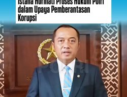 Istana Negara Tegaskan Dukungan Atas Langkah Polri Usut Kasus Korupsi