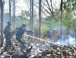 Masuki musim Kemarau, Kodim Wonogiri Gelar Latihan Penanggulangan Bencana Alam Kebakaran Hutan Lahan