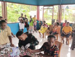 Satgas Pamtas Kewilayahan RI-PNG Yonif 410/Alg Peduli Kesehatan Dipelosok Timur Indonesia