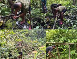 TMMD Ke-129 Kodim 1807/Sorong Selatan Terus Berjalan, Revitalisasi Pipanisasi Air Bersih di Kampung Sesor Capai Progres 30 Persen