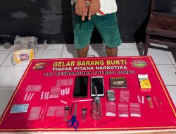 Pengedar Sabu di Dompu Ditangkap Saat Membungkus Narkoba di Rumah, Polisi Sita 6 Paket Sabu 6,39 Gram