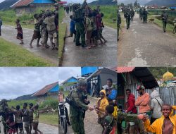 Tawa Anak Papua Mengiringi Pengabdian Satgas Yonif 2 Marinir di Tanah Perbatasan