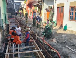 Hari Ke-6 TMMD Sengkuyung Tahap III TA. 2026 Kodim 0735 Surakarta, Terus di Kebut dengan merakit dan Pasang Begesteng Serta Buang Tanah