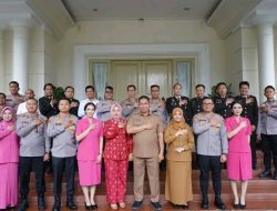 Wali Kota Pagar Alam H. Ludi Oliansyah dan Wakil Wali Kota Hj. Bertha bersama Unsur Forkopimda Kota Pagar Alam melaksanakan acara Pisah Sambut
