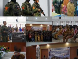 Merawat Harmoni TNI dan Masyarakat Adat, Komandan Satgas Yonif 2 Marinir Hadiri Pelantikan Kepala Suku di Deiyai