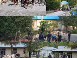 Progres Pengecoran Jalan TMMD Ke-129 Kodim 1807/Sorong Selatan Capai 55 Persen, Wujud Nyata Pengabdian TNI Membangun Desa