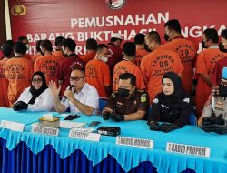 Polda Sumsel Musnahkan Barang Bukti Narkotika Senilai Rp7,9 Miliar, Selamatkan 83 Ribu Jiwa
