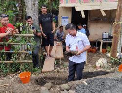 Dorong Terwujudnya Infrastruktur Desa, Danramil 1310-03/Likupang Bersama Forkopimcam Gelar Prosesi Peletakan Batu Pertama Pembangunan Jembatan Perintis Garuda 