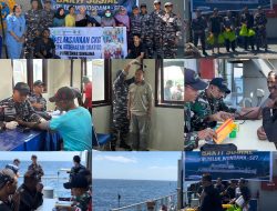 Tindaklanjuti Arahan Pangkoarmada III, Kri Teluk Wondama-527 Gelar Baksos Dan Baktikes Di Darat Dan Laut Aru