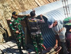 Kebersamaan TNI dan Masyarakat; Pembangunan 15 Jembatan Aramco di Merauke Terus Dikebut