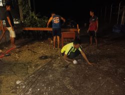 Lembur Hingga Malam, Satgas TMMD Ke-129 Kodim 1807/Sorong Selatan Kebut Pembangunan Rumah Semi Permanen Capai 49 Persen