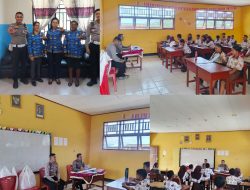 Polantas Menyapa Goes to School, Ditlantas Polda Papua Barat Daya Edukasi Pelajar SMP Negeri 7 Sorong tentang Keselamatan Berlalu Lintas
