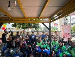 Wakapolres Metro Bekasi Kota pimpin Jakarta On The Spot di Jatisampurna Rangkul Ojol Jadi Mitra Kamtibmas