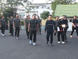 Danrem 044/Gapo Ikuti Olahraga bersama Pangdam II/Swj, Perkuat Soliditas Jajaran