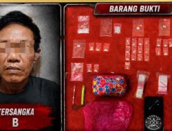 Satresnarkoba Polres Ogan Ilir Gulung Pengedar Narkoba di Lubuk Keliat, Puluhan Paket Sabu Disita