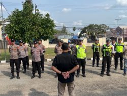 Dipimpin Waka Polres Mesuji, Personil Siaga Kompi III Gelar Patroli Menyeluruh dan Pengamanan Tempat Ibadah