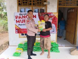 Polsek Tanjung Raya dan Polsek Simpang Pematang Gelar Gerakan Pangan Murah