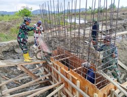 ‎Menembus Pelosok Aceh Utara, TNI dan Warga Bahu-Membahu Bangun Jembatan Beton di Lubuk Pusaka