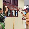 Pengabdian Nyata TNI AD, Melalui Gotong Royong Rehabilitasi SMP Negeri Urumb Hampir Rampung
