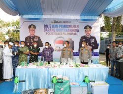 Kapolda Sumsel Pimpin Pemusnahan 20 Kg Sabu, Tegaskan Tidak Ada Ruang Bagi Narkoba di Sumatera Selatan