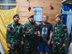 Kepercayaan Masyarakat Meningkat, Satgas Pamtas Terima Penyerahan Senjata Rakitan di Perbatasan RI-Malaysia