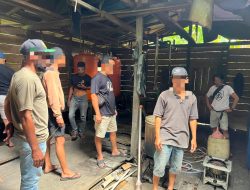 Satresnarkoba Polresta Sorong Kota Ungkap Tempat Produksi Miras Lokal Jenis Cap Tikus, 166 Liter Barang Bukti Diamankan
