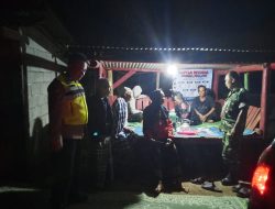 Patroli Malam TNI-Polri Pastikan Paranggupito Tetap Aman