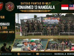 Perkuat Sinergi dan Diplomasi Perbatasan, TNI dan TDM Resmi Tutup Patroli Terkoordinasi Seri 1 Tahun 2026 di Pos Gabma Lubuk Antu