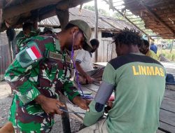 Satgas TMMD ke-129, Hadirkan Layanan Kesehatan untuk Warga Kampung Wanam
