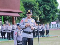 Kapolda NTB Pimpin Apel Pergeseran Pasukan BKO, Siap Jaga Kamtibmas di Dompu dan Bima