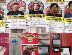 Polres Lubuk Linggau Gulung Lima Kasus Narkoba, Lima Tersangka dan Ratusan Gram Barang Bukti Diamankan