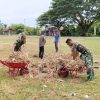 Sambut Kemerdekaan ke-81 RI, TNI, Polri, dan Pelajar Kompak Bersihkan Lapangan Nibong