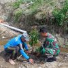 Hijaukan Lereng Sungai, Babinsa Mliwis Bersama Warga Tanam Pohon Demi Cegah Banjir dan Longsor
