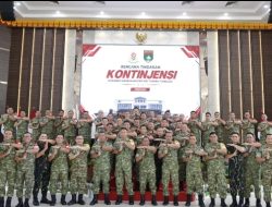 Kasdam Pimpin Paparan Rentinkon Kotama Ops TNI dalam Kunjungan Pasis Dikreg LV Sesko TNI ke Kodam XIX Tuanku Tambusai