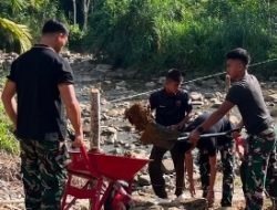 Jembatan Bailey di Sungai Yo’o Mulai Dibangun, Bakti TNI Hadirkan Akses Aman bagi Warga Pedalaman Nias