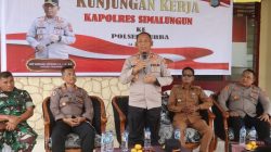 Kunker Maraton Sehari, Kapolres Simalungun Sambangi Tiga Polsek Tegaskan Soliditas TNI-Polri-Pemerintah