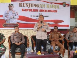 Kunker Maraton Sehari, Kapolres Simalungun Sambangi Tiga Polsek Tegaskan Soliditas TNI-Polri-Pemerintah