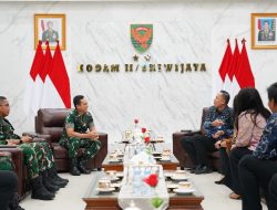 Pangdam II/Swj Terima Audiensi PT Bank Mandiri Bahas Kerja Sama PKS Payroll Mabesad