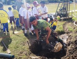 TNI Angkatan Darat, Hadirkan Sumur Bor Air Bersih di SD Inpres Semangga III Merauke