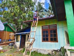 Wujud Nyata Kepedulian TNI AD, Satgas TMMD Ke-129 Kodim 1807/Sorsel Percepat Rehab RTLH Milik Ibu Diana